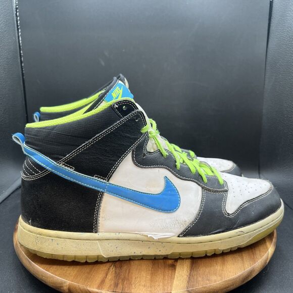 Nike Men’s Size 12 Dunk High SB PRM White Blue 558493-143 Sneakers Shoes 2012 main image 7
